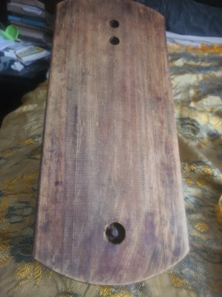 Jamonero Madera y Metal 38x17x32 cm