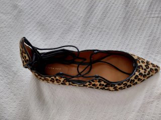 Zapatos planos leopardo Zara Woman T40