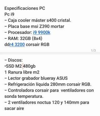 PC Corsair Negro como Nuevo