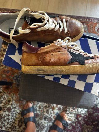 Golden Goose SuperStar Sneakers Marroni Nere