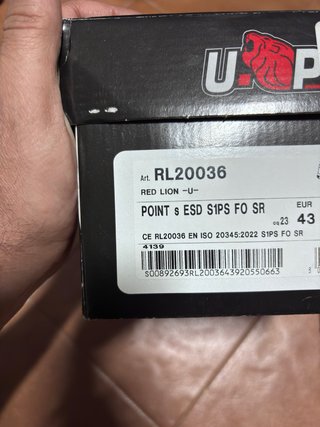 Zapatos U-Power grises y verdes