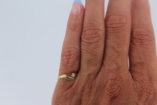 Anillo mano de oro 18k, 1,02gr Ref G-319.