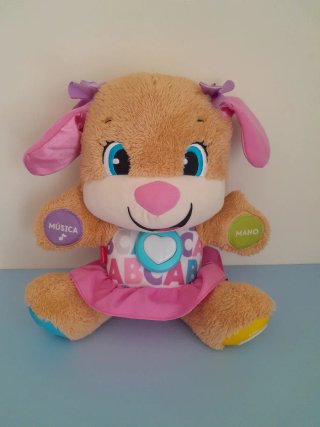Peluche Fisher Price Interactivo Perro Rosa