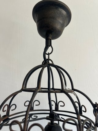 Gabbia lampada stile Murano