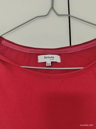 Camiseta Formula Joven M. Larga Burdeos Talla 42