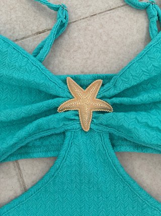 Vestido Verano Corto con Estrella de Mar
