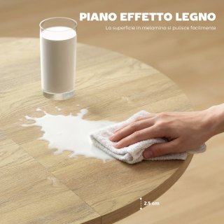 Tavolo da Pranzo Industriale per 4-6 Persone con R