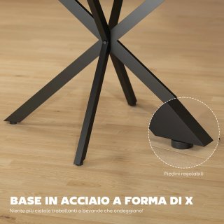 Tavolo da Pranzo Industriale per 4-6 Persone con R