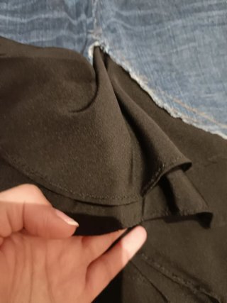 Falda vaquera combinada tipo Desigual