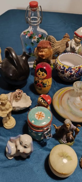 Gran Lote de Objetos Vintage y de Colección Cerámi