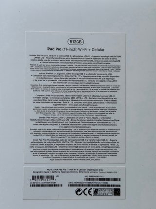 iPad Pro 2018 512GB (Wi-Fi + Cellular) + Pencil 2
