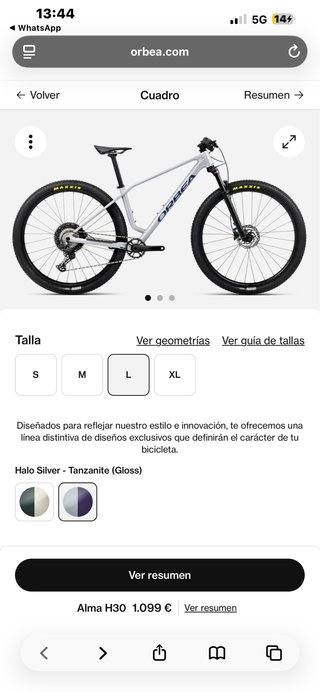 Bicicleta Orbea Alma H30