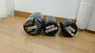 Jarrones Vintage Ikea Cristal Negro Hecho a Mano.