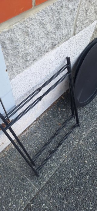 2 Tavoli Pieghevoli da Campeggio Neri