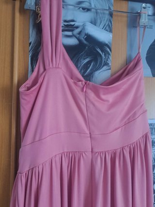 Vestido largo rosa
