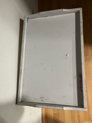 Mesa auxiliar plegable Ikea blanca