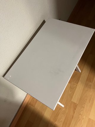 Mesa auxiliar plegable Ikea blanca