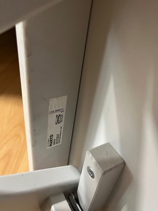 Mesa auxiliar plegable Ikea blanca
