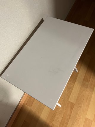 Mesa auxiliar plegable Ikea blanca
