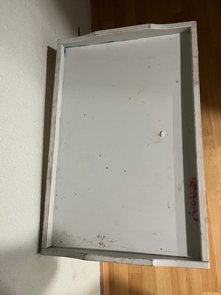 Mesa auxiliar plegable Ikea blanca