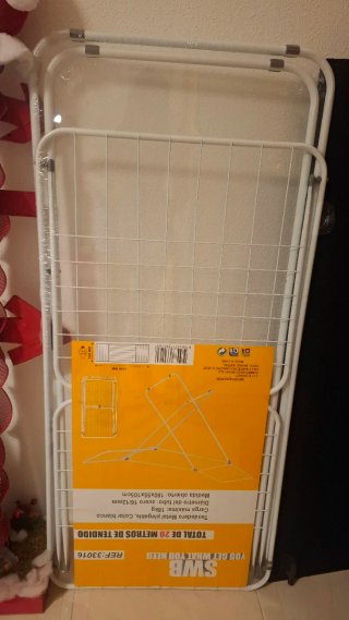 Tendedero Plegable Metálico Blanco SWB
