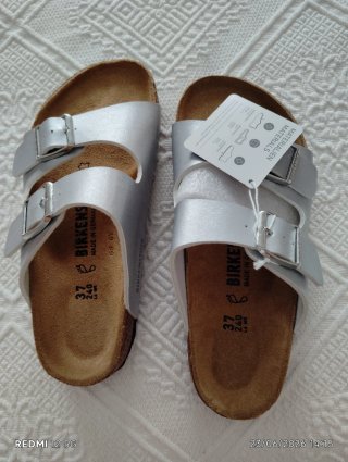 Sandalias Birkenstock Plata
