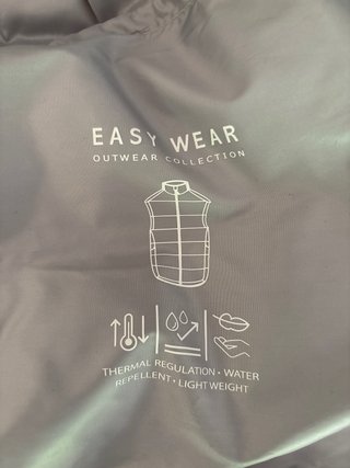 Chaleco plumífero sintético gris polar Easy Wear