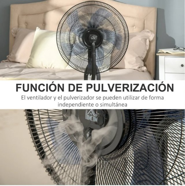 Ventilador Nebulizador Negro 90W