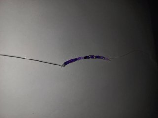 Pulsera Morada y Plateada