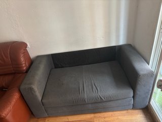 Sofá Cama Gris Tela