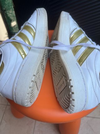 Adidas Team Court Donna Oro Bianco Scarpe
