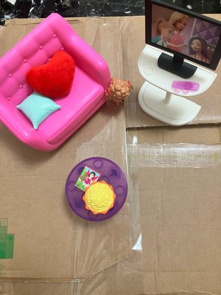 Set Barbie: Divano, TV, Tavolino