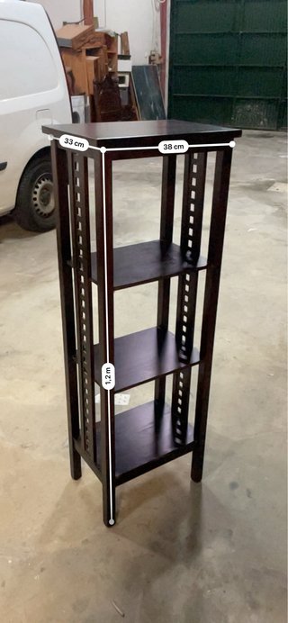 Estantería Madera Wengué Alta 120cm