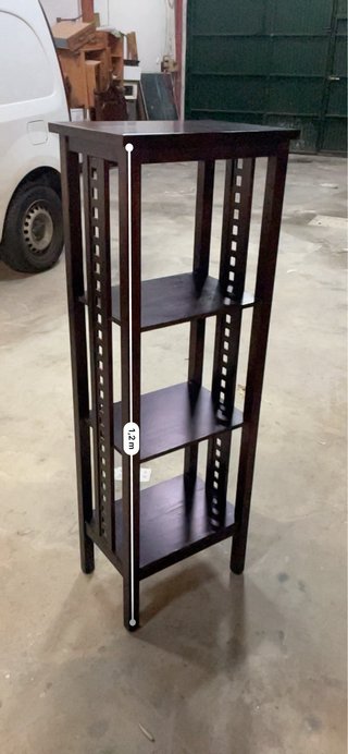 Estantería Madera Wengué Alta 120cm