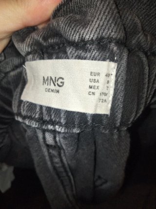 Pantalón vaquero gris Zara