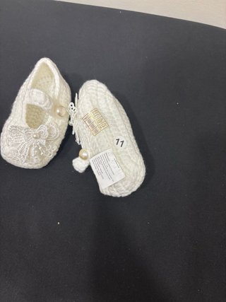 Vestito neonata manica lunga + scarpe + calzini