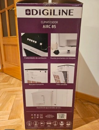 Climatizador evaporativo portátil Digiline AIRC 85