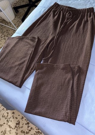 Conjunto lino marrón