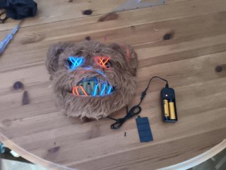 Mascara Oso con luces Led