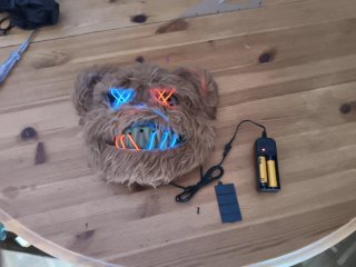 Mascara Oso con luces Led