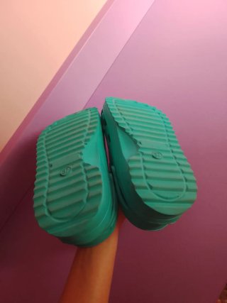 Crocs verde azulado unisex