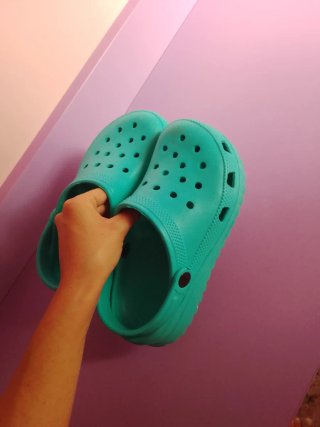 Crocs verde azulado unisex
