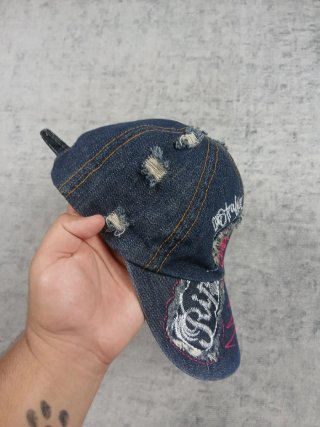 Cappello Denim Y2K Cyber Grunge Vintage