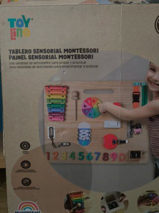 Tablero Sensorial Montessori Madera