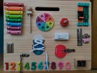 Tablero Sensorial Montessori Madera