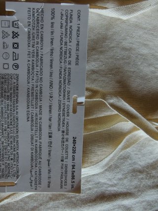 Funda Nórdica Lino Zara Home Beige 240x220