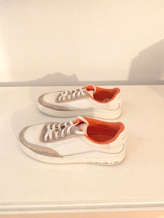 Zapatillas Calvin Klein Blancas y Naranja