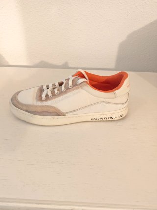 Zapatillas Calvin Klein Blancas y Naranja
