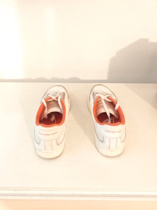 Zapatillas Calvin Klein Blancas y Naranja