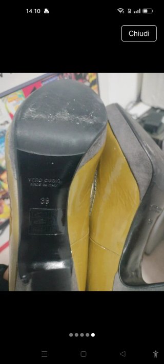 Scarpe donna eleganti verde cachi n.39